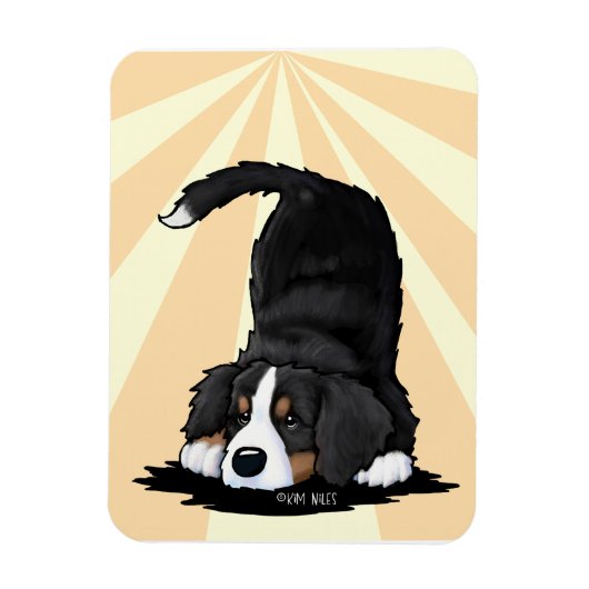 Bernese Berghond Puppy Magneet (Verticaal)
