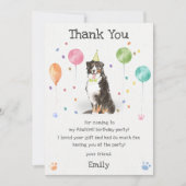 Bernese Berghond Puppy Verjaardag Dank Je Kaart (Voorkant)