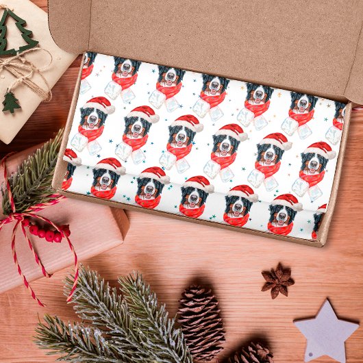 Bernese Berghond Ras Kerstmis Tissuepapier