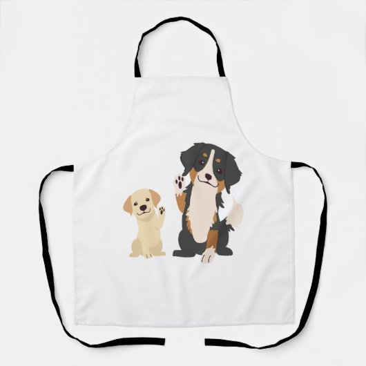 bernese berghond schort (Voorkant)