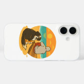 Bernese Berghond Sunset Beach Gezelschap Case-Mate iPhone Case (Achterkant (horizontaal))