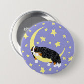 Bernese Berghond Twinkle Knop Ronde Button 7,6 Cm (Voorkant /achterkant)