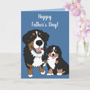 Bernese Berghond Vaderdag Kaart
