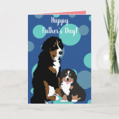 Bernese Berghond Vaderdag Kaart (Voorkant)