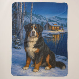 Bernese Berghond Vakantie Sherpa Deken