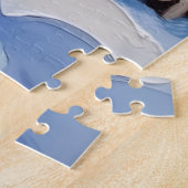 Bernese Berghond Valentijnsdag Hart Sjaal Legpuzzel (Zijkant)