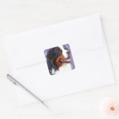 bernese berghond vierkante sticker (Envelop)