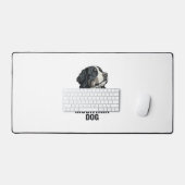 Bernese Berghond Vintage Gravure Shirt Ontwerp Bureaumat (Keyboard & Muis)