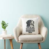 Bernese Berghond Vintage Gravure Shirt Ontwerp Kussen (Stoel)