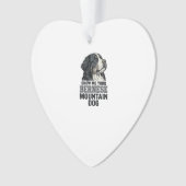 Bernese Berghond Vintage Gravure Shirt Ontwerp Ornament (voorkant)