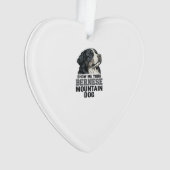 Bernese Berghond Vintage Gravure Shirt Ontwerp Ornament (voorkant)