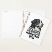 Bernese Berghond Vintage Gravure Shirt Ontwerp Planner (Display)