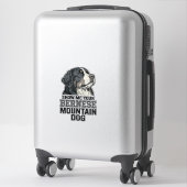 Bernese Berghond Vintage Gravure Shirt Ontwerp Sticker (Koffer)