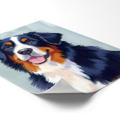 Bernese Berghond | Watercolor Huisdier Poster (Hoek)