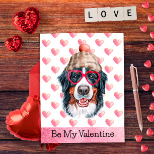 Bernese Berghond Wees Mijn Valentijn Hond Valentij Feestdagenkaart