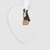 Bernese Berghond Zachte Reus. Ornament (voorkant)