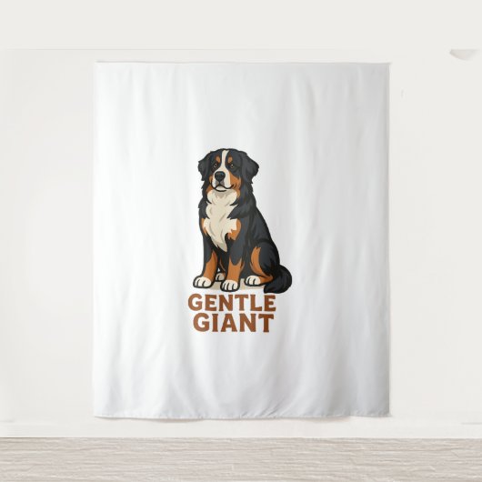 Bernese Berghond Zachte Reus. Wandkleed (Voorkant)