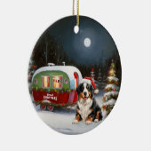 Bernese Bergkaravaan Kerst Avontuur Keramisch Ornament (Rechts)