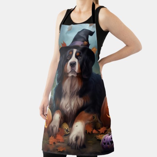 Bernese Bergpompoenen Halloween Griezelen Schort (Insitu)