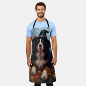 Bernese Bergpompoenen Halloween Griezelen Schort (Gedragen)