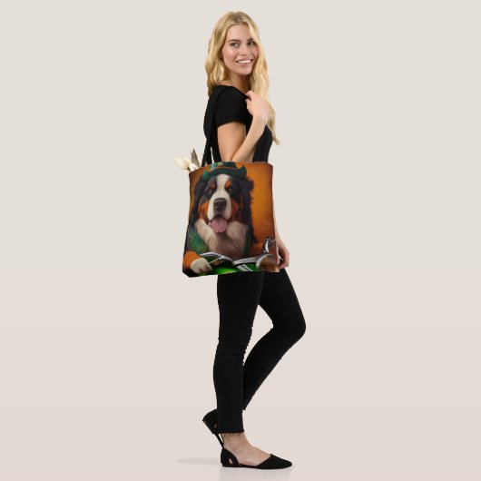 Bernese Bergrijdende fiets St. Patrick's Day Tote Bag (Op model)