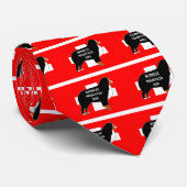 bernese bernese berghond heet silhouette op vlaams stropdas (Opgerold)