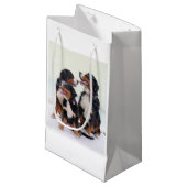 bernese bernese hond klein cadeauzakje (Voorkant Gekanteld)