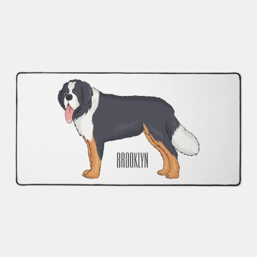 Bernese cartoon van berghond bureaumat (Voorkant)