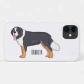 Bernese cartoon van berghond Case-Mate iPhone case (Achterkant (horizontaal))