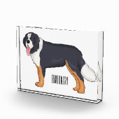 Bernese cartoon van berghond fotoblokken (Rechts)