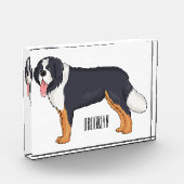Bernese cartoon van berghond fotoblokken (Links)