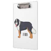 Bernese cartoon van berghond klembord (Links)