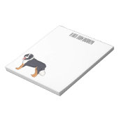 Bernese cartoon van berghond notitieblok (Linkerzijde)