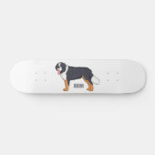Bernese cartoon van berghond persoonlijk skateboard (Horizontaal)