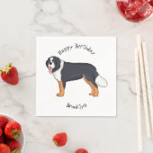 Bernese cartoon van berghond servet (Insitu)