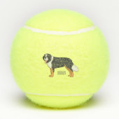 Bernese cartoon van berghond tennisballen (Achterkant)
