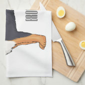 Bernese cartoon van berghond theedoek (Quarter Fold)