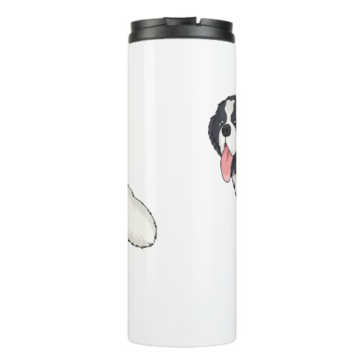 Bernese cartoon van berghond thermosbeker (Achterkant)