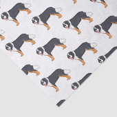 Bernese cartoon van berghond tissuepapier (Detail)