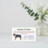 Bernese cartoon van berghond visitekaartje (Staand voorkant)