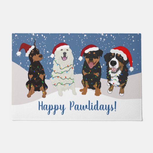 Bernese Doberman Pyrenees Rottweiler Deurmat (Voorkant)