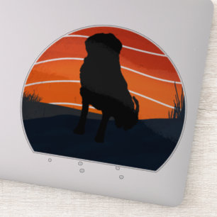 Bernese dog mounzwitserse grote retro sticker
