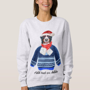 Bernese Dog Ugly Kerstmis Dog Mam Sweatshirt