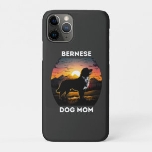 Bernese en de Rising Sun voor Bernese Dog Mam Case-Mate iPhone Case