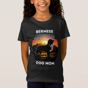 Bernese en de Rising Sun voor Bernese Dog Mam T-shirt
