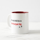 Bernese Grandchild Tweekleurige Koffiemok (Voorkant links)