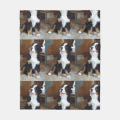 bernese hond fleece deken (Voorkant)