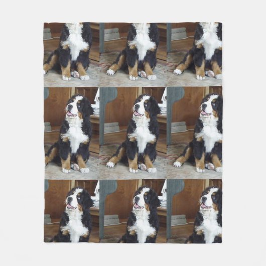 bernese hond fleece deken (Voorkant)