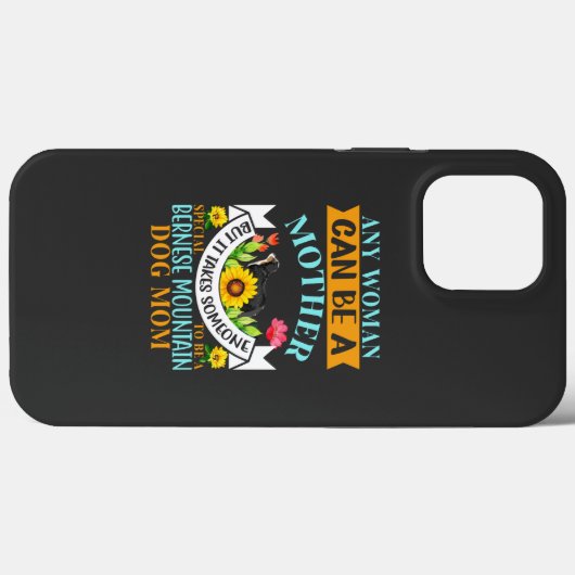 Bernese-hondenmoeder, Bernese-hondenmoeder, Bernes Case-Mate iPhone Case (Achterkant (horizontaal))