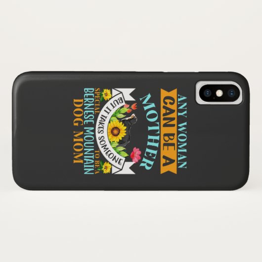 Bernese-hondenmoeder, Bernese-hondenmoeder, Bernes Case-Mate iPhone Case (Achterkant (horizontaal))